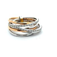 Ringe Recarlo Dame in Gold Diamante 0.13 Ct ZR 040/BR - ZR 040/BR